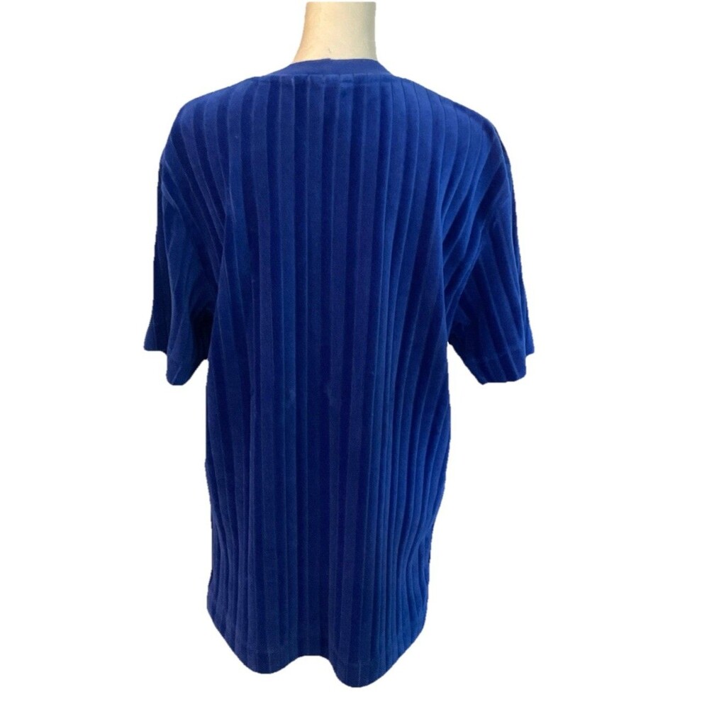 ASOS COLLUSION Blue Logo Oversized Tunic Top Size US 4 - Picture 3 of 5
